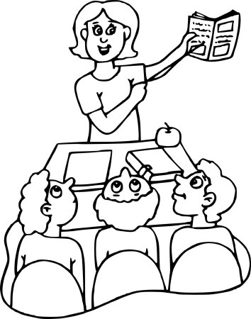 Раскраска учитель