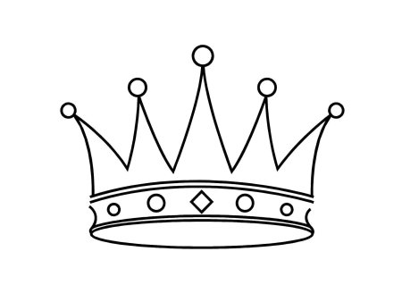 Корона раскраска