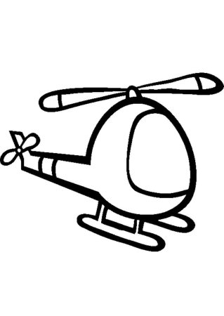 Разукрашка военный вертолет