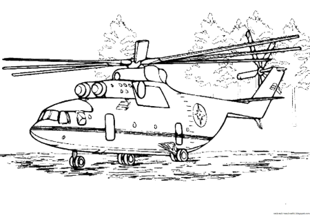 Вертолет рисунок