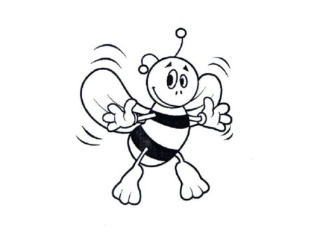 Пчелка раскраска