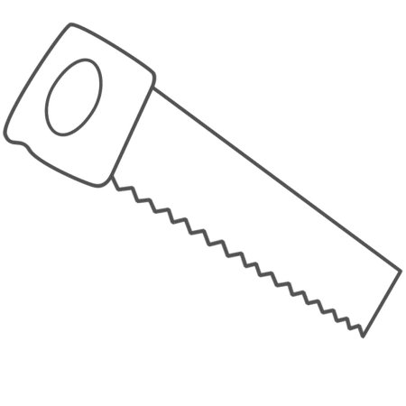 Пила картинка для детей раскраска