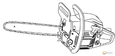 Бензопила эскиз