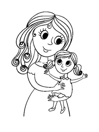 Рисунок мамы для срисовки