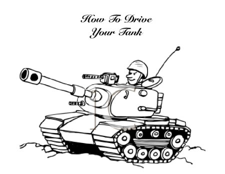 Танкист раскраска для детей