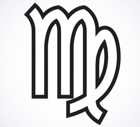 Знак зодиака Дева раскраска
