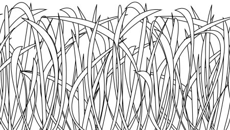 Трава раскраска для детей