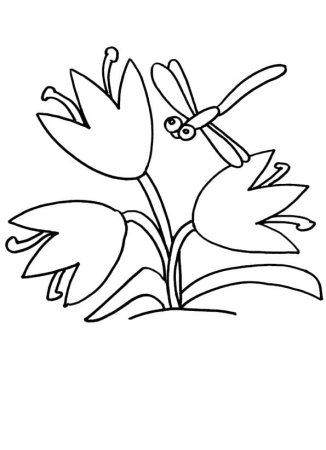 Цветочная Поляна раскраска для детей