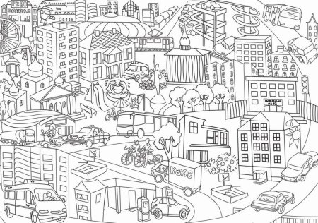Раскраска "город"