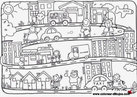 Раскраска "город"