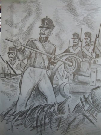 Иллюстрация к рассказу Бородинская битва