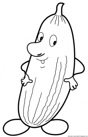 Кабачок раскраска