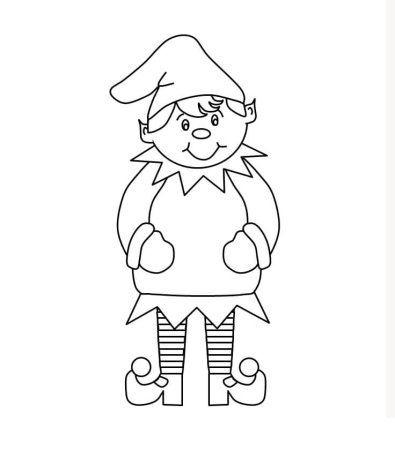 Раскраска Эльф