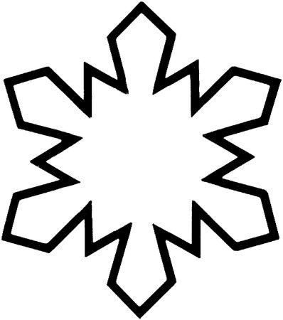 Раскраска Снежинка на ладошке