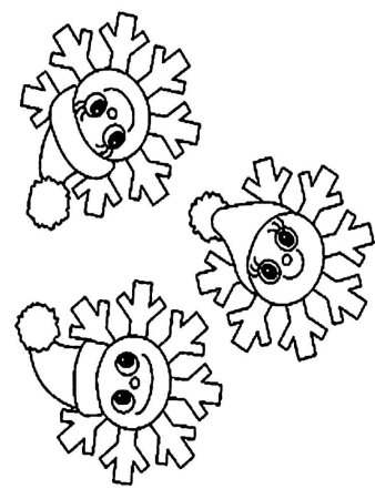 Трафарет «снежинки»