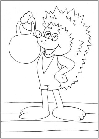 Раскраска здоровый образ жизни для детей