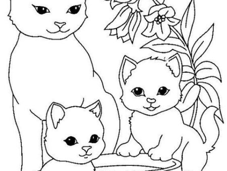 Котенок. Раскраска