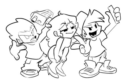 Раскрасить Фрайдей Найт Фанкин бойфренд