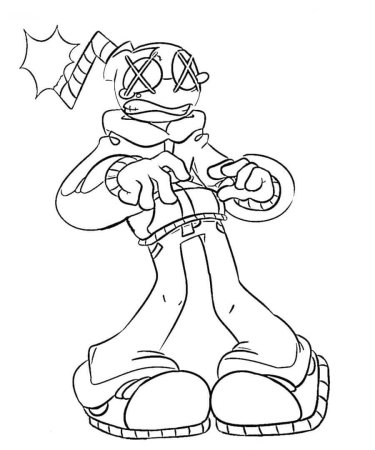 Friday Night Funkin раскраска