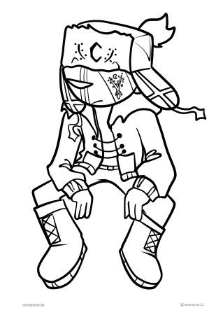 Фанкин раскраска