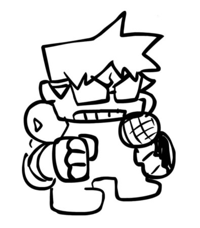 Раскраска игры Friday Night Funkin