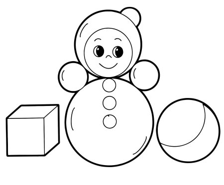 Раскраска. Игрушки