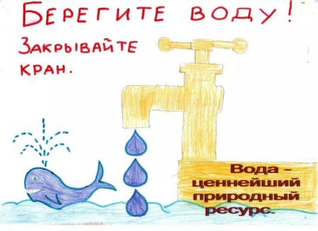 Рисунок берегите воду