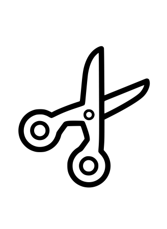 Ножницы раскраска