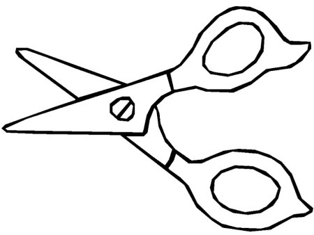 Ножницы раскраска