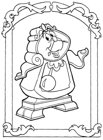 Красавица и чудовище raskraska