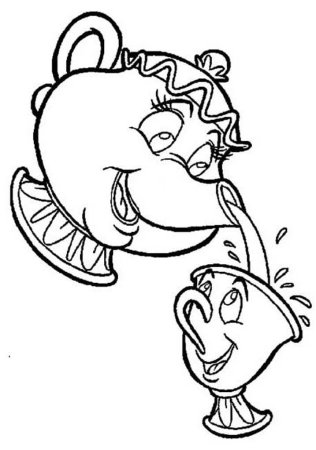 Бель красавица и чудовище раскраска