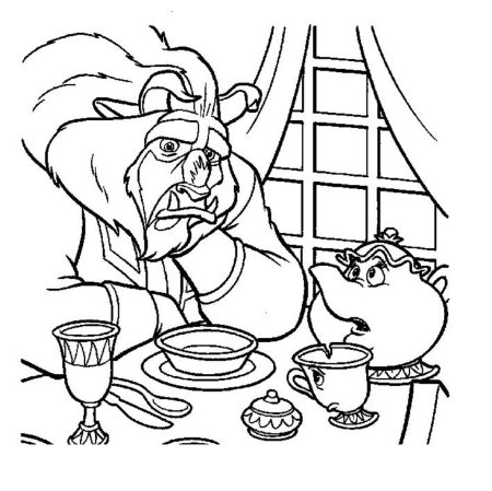 Красавица и чудовище раскраска Гастон