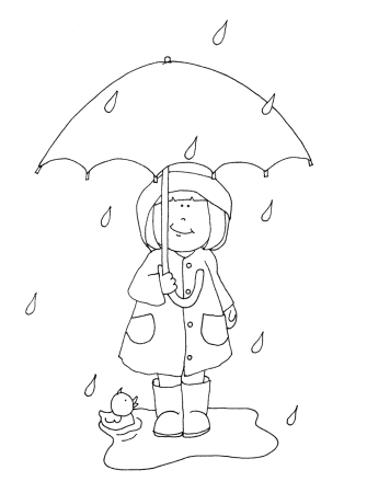 Раскраска дождик