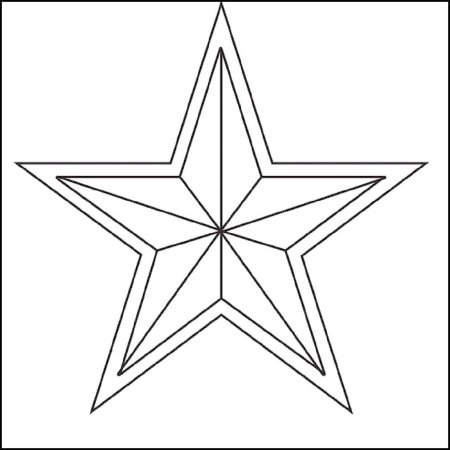 Звезда раскраска