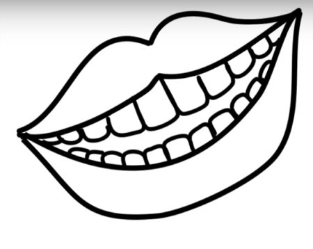 Рот раскраска