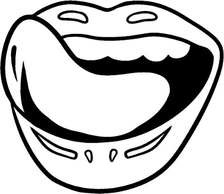 Язык раскраска для детей