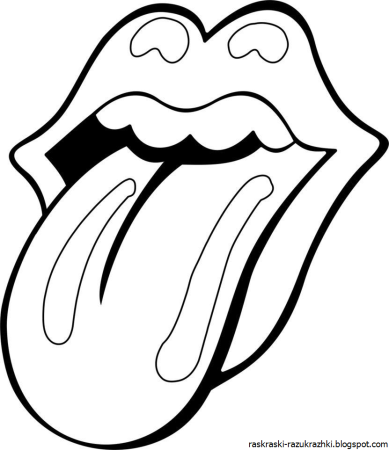 Губы трафарет