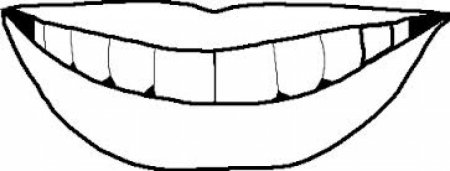 Рот трафарет для рисования