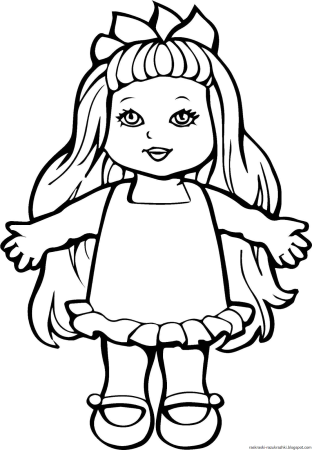 Раскраска кукла