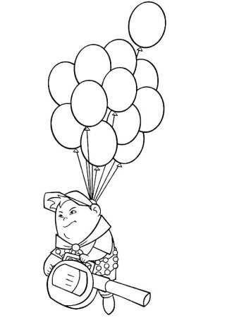 Раскраска из мультфильма вверх