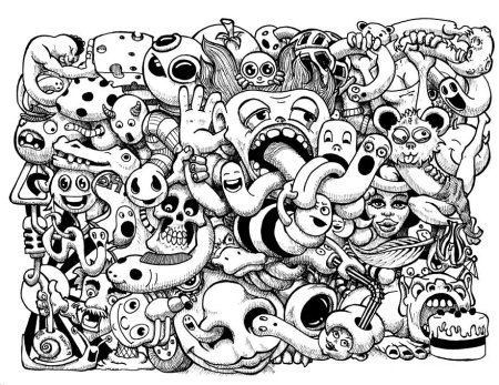 Раскраски в стиле дудлинг