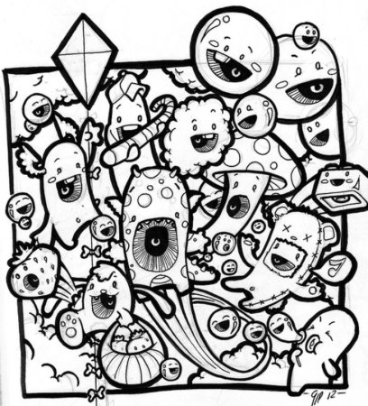 Раскраска в стиле инди