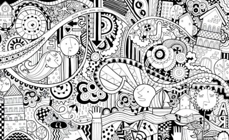 Рисунки в стиле дудл