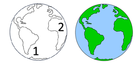 Планета земля трафарет для детей