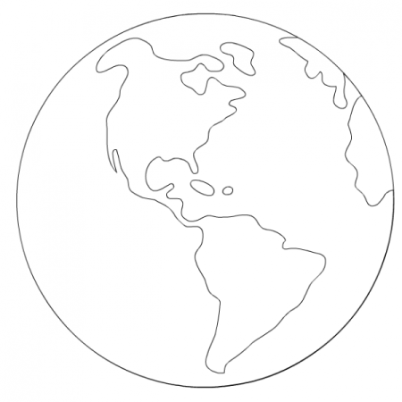 Земля раскраска