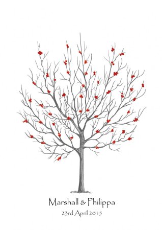 Ствол рябины без листьев