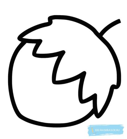 Орешки раскраска