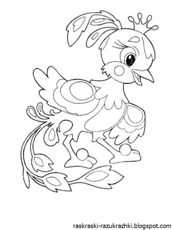Павлин. Раскраска