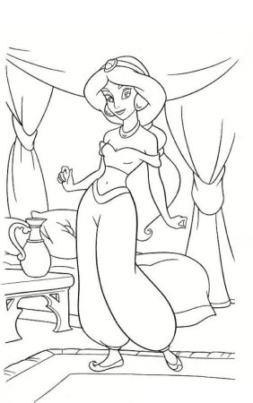 Жасмин раскраска