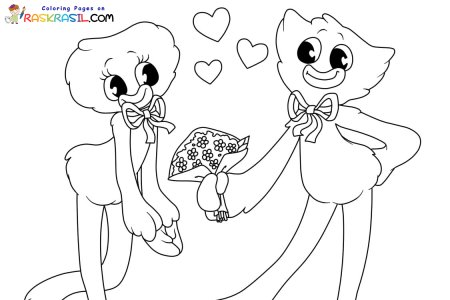 Кисси Мисси раскраска